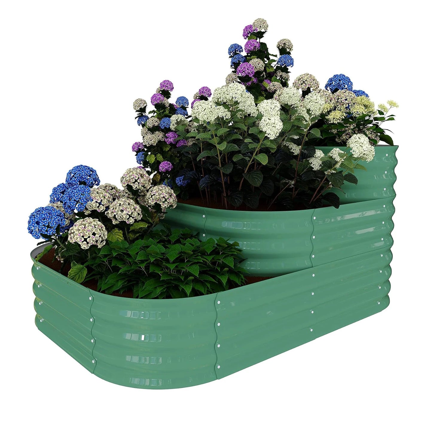None Galvanized Raised Garden Bed Metal Planter Box