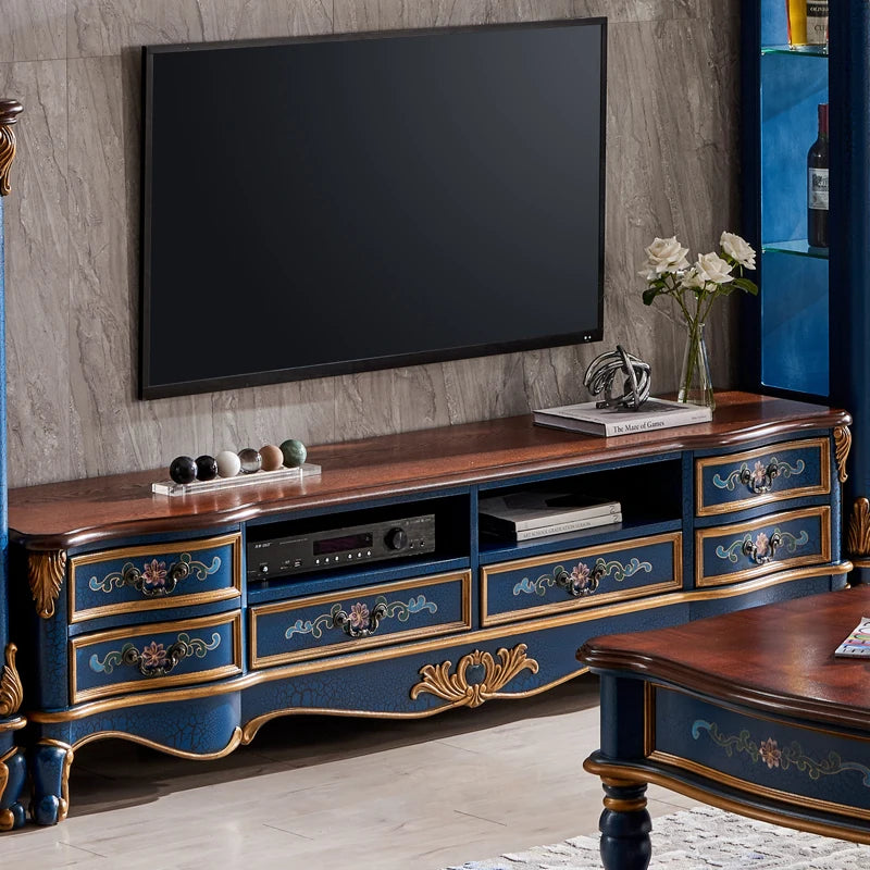 DUTRIEUX Vintage Storage TV Stand Nordic Wood Cabinet