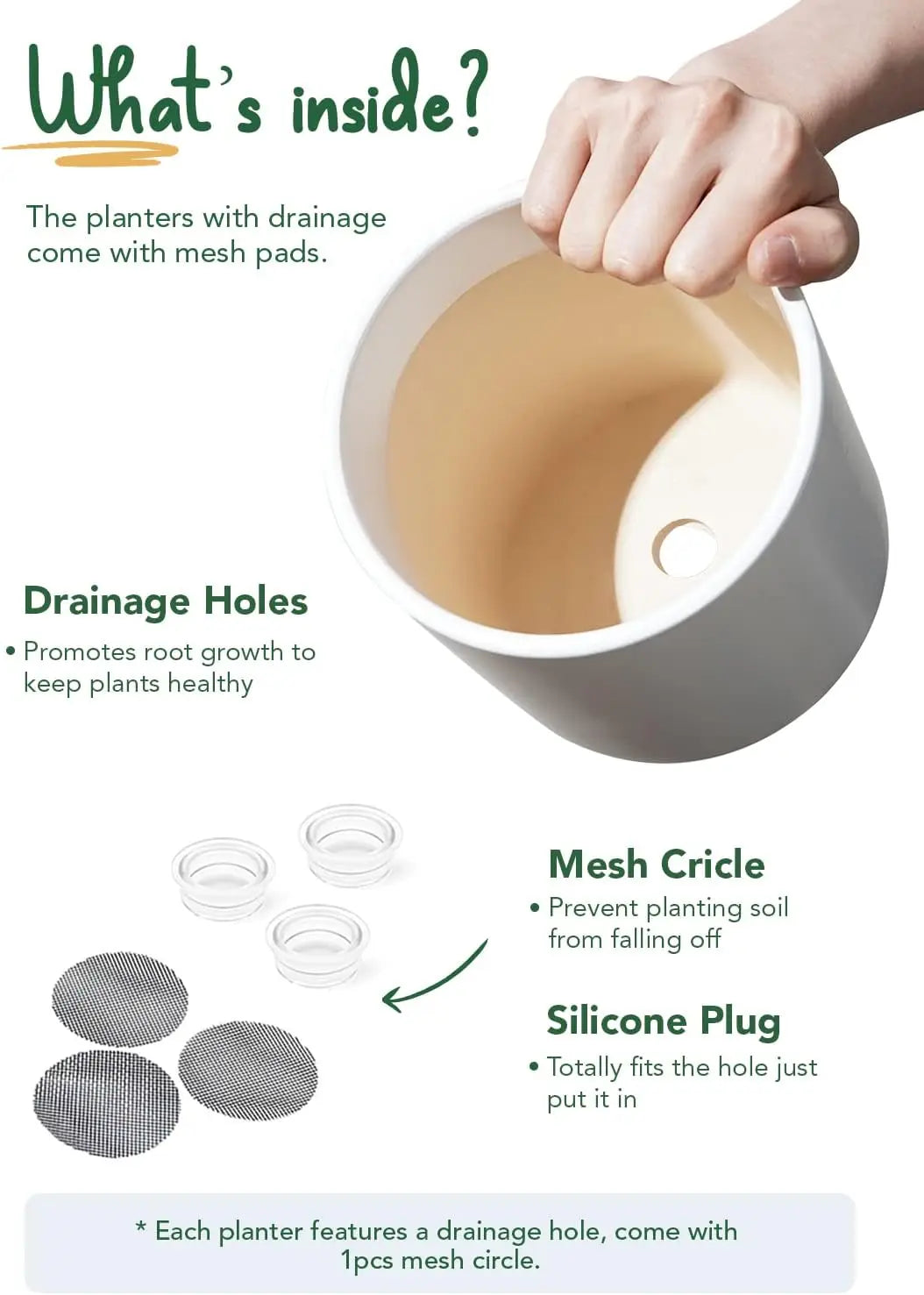 Ceramic Plant Pots Set Modern Cylinder Planters For Indoor Decor