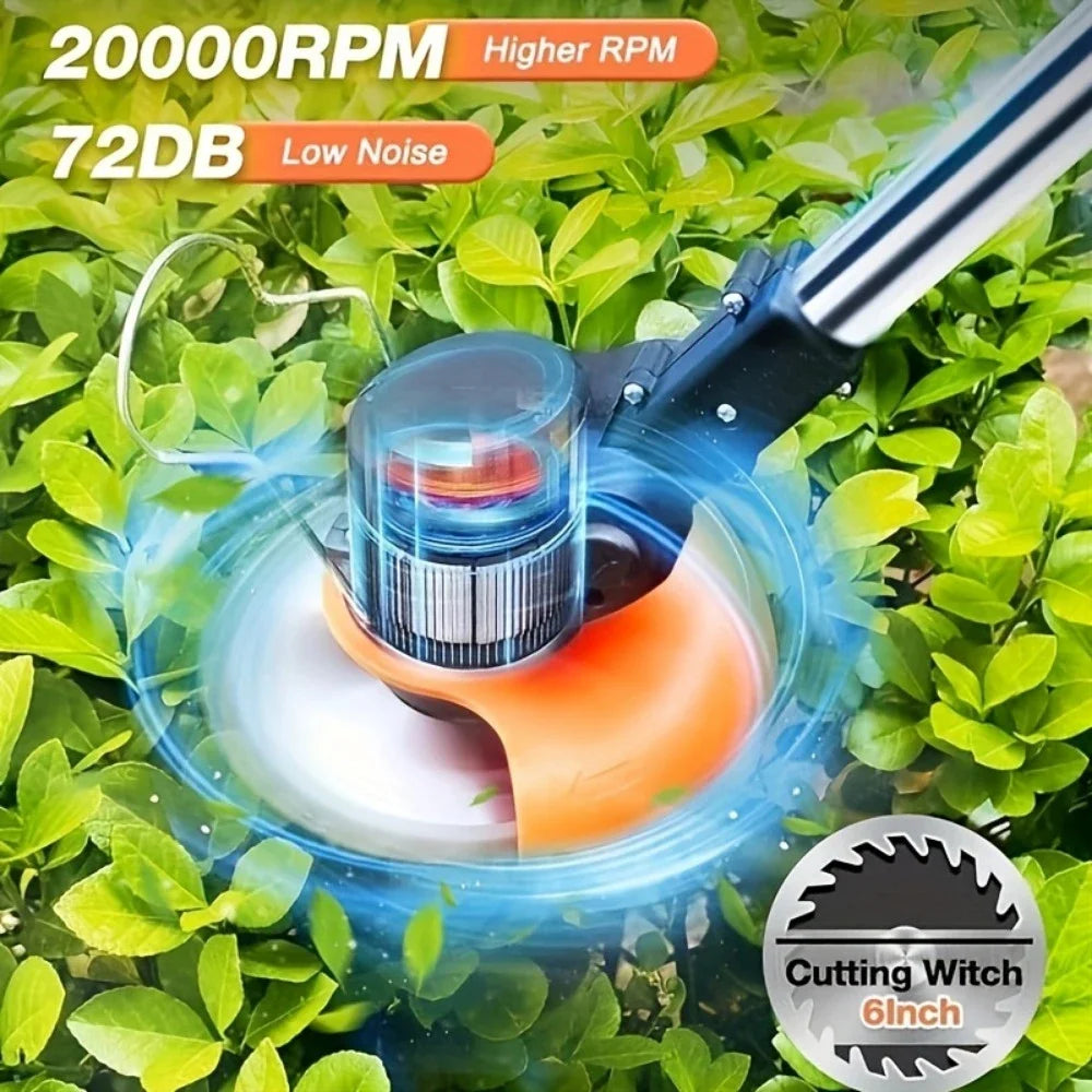 Cordless Lawn Trimmer Edger And Brush Cutter For Garden And Yard