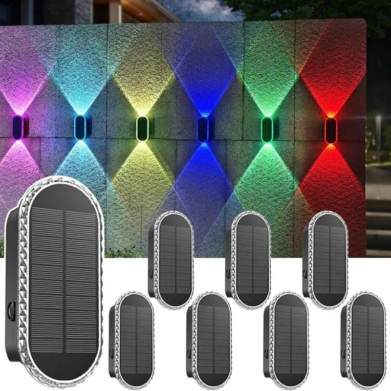 SZRSTH IP65 Solar Fence Lights With 3 Modes