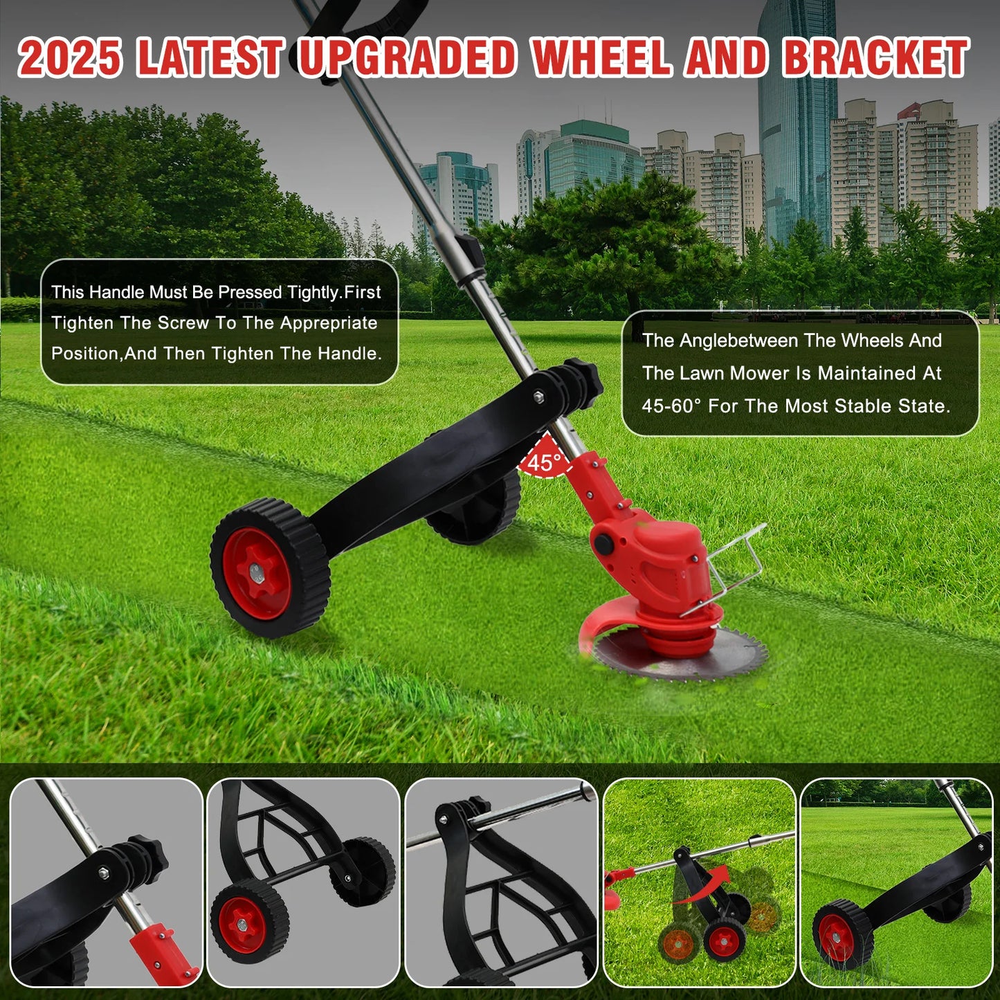 Cordless Weed Wacker 3 In 1 Edger And Trimmer For Lawn Care
