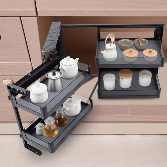 Pull Out Lazy Susan Corner Cabinet Organizer For Kitchen