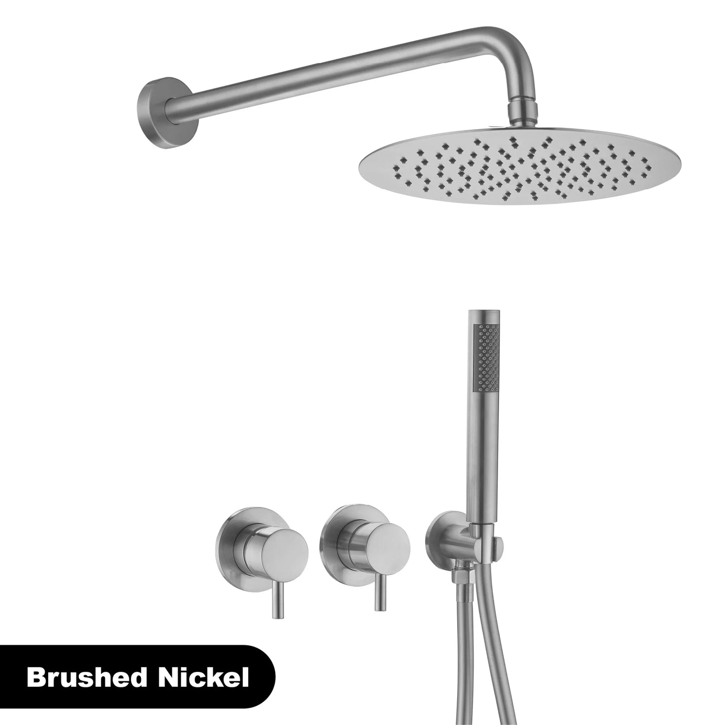 Gestana Luxury Brass Wall Mounted Shower System With Dual Handles