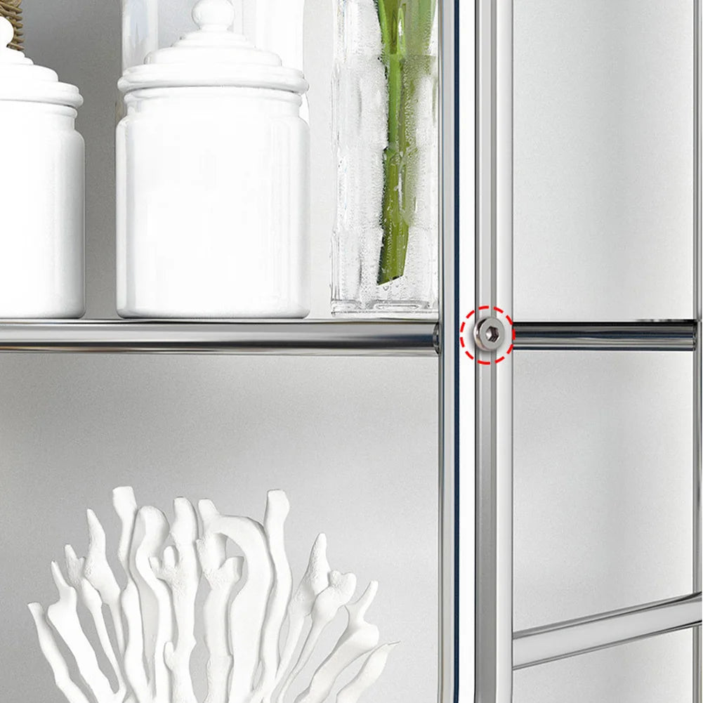 Studyset Over Toilet Storage Shelf Freestanding Stainless Steel Paper Holder
