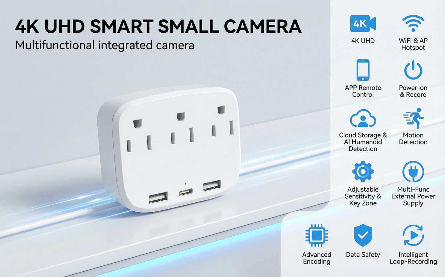 Mini 1080P HD WiFi Indoor Security Camera With Motion Detection