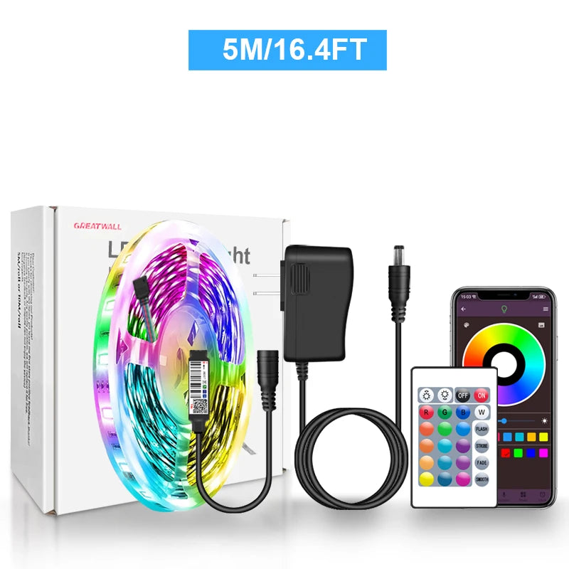 LED Strip Lights RGB 5050 Bluetooth App Control DC 12V