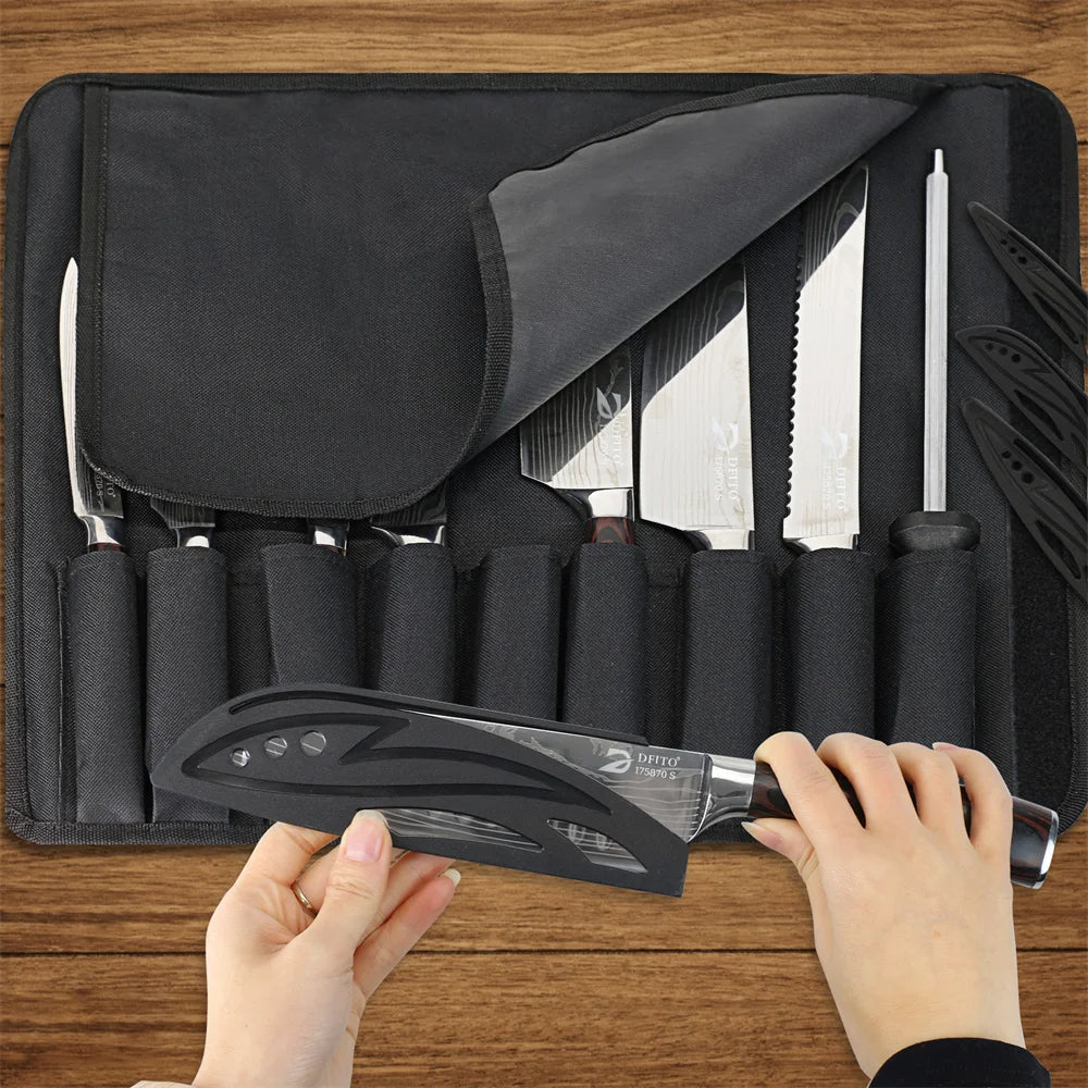 MDHAND Damascus Stainless Steel Kitchen Knife Set For Everyday Use