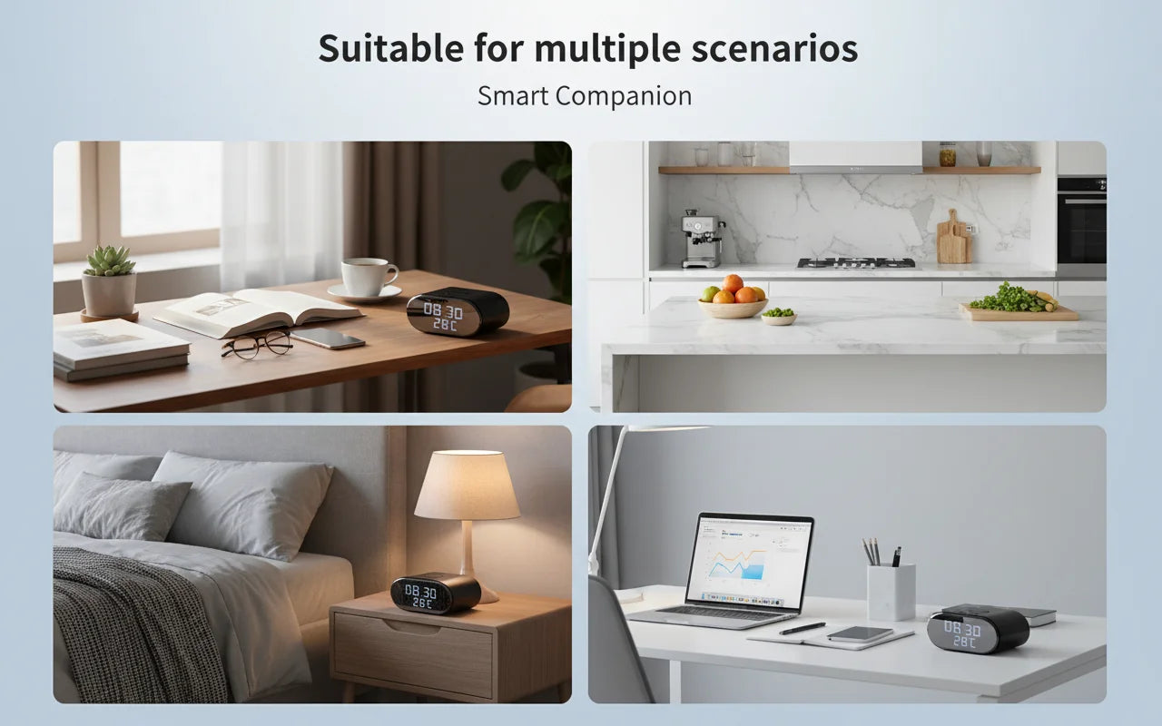 4K Ultra HD Clock Camera WiFi Security System With Alarm