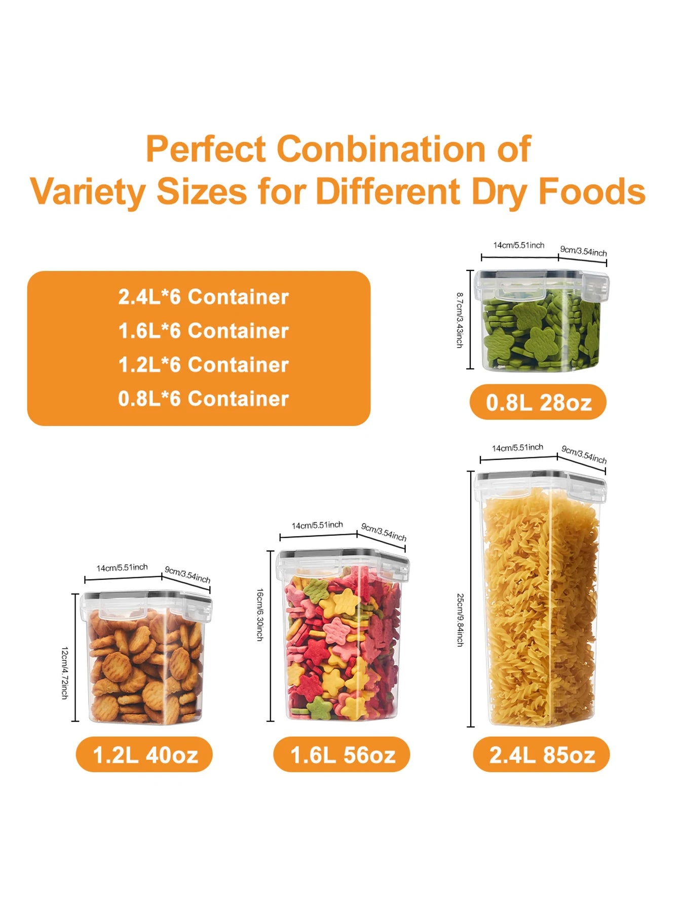 48 Piece Sealed Food Storage Containers With Lids For Pantry