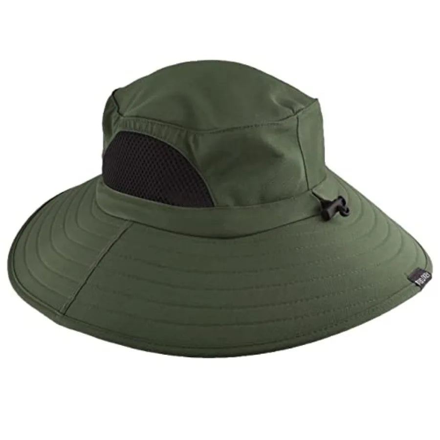 UPF Fifty Plus Waterproof Packable Bucket Hat For Men And Women Polyester