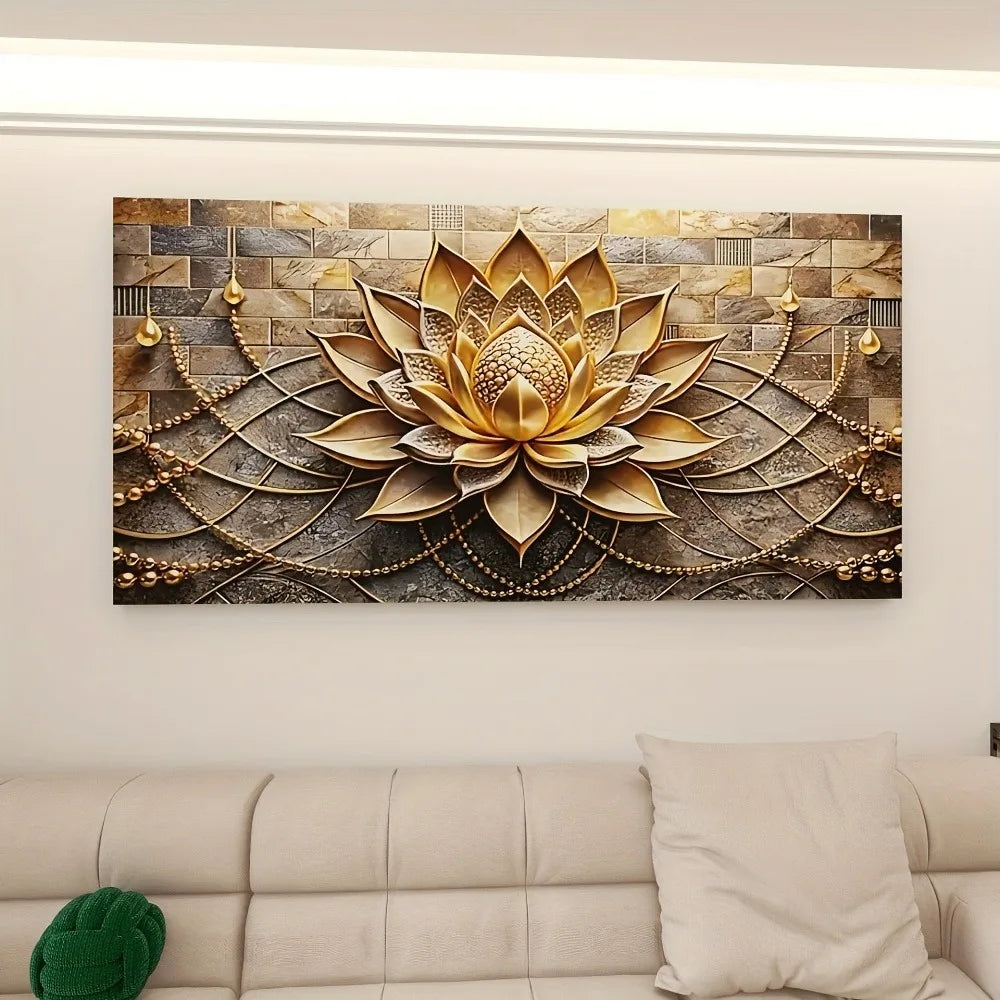 Modern Abstract Floral Canvas Art For Interior Decor
