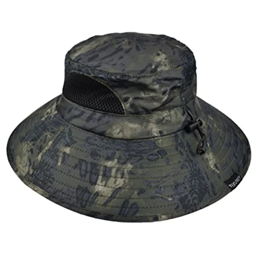 UPF Fifty Plus Waterproof Packable Bucket Hat For Men And Women Polyester