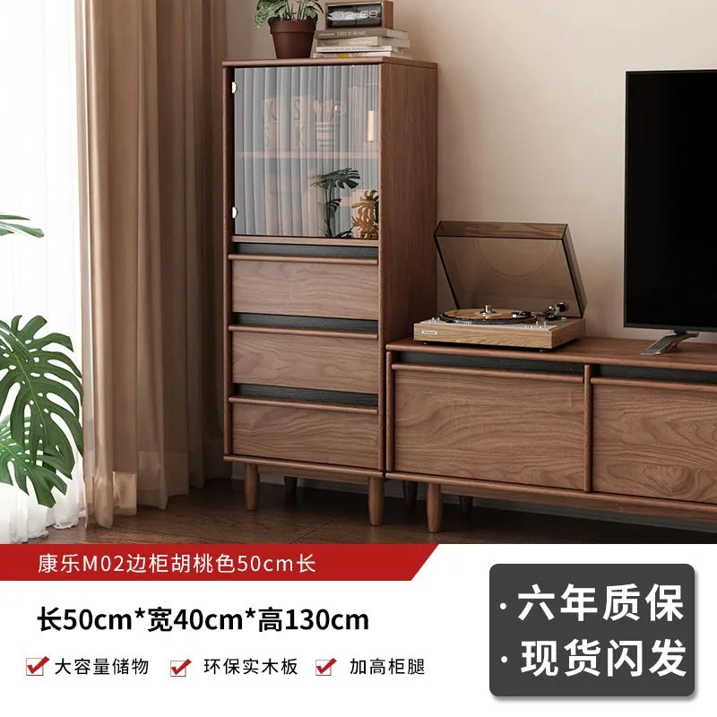 DUTRIEUX Modern TV Console Storage Cabinet Organizer Living Room