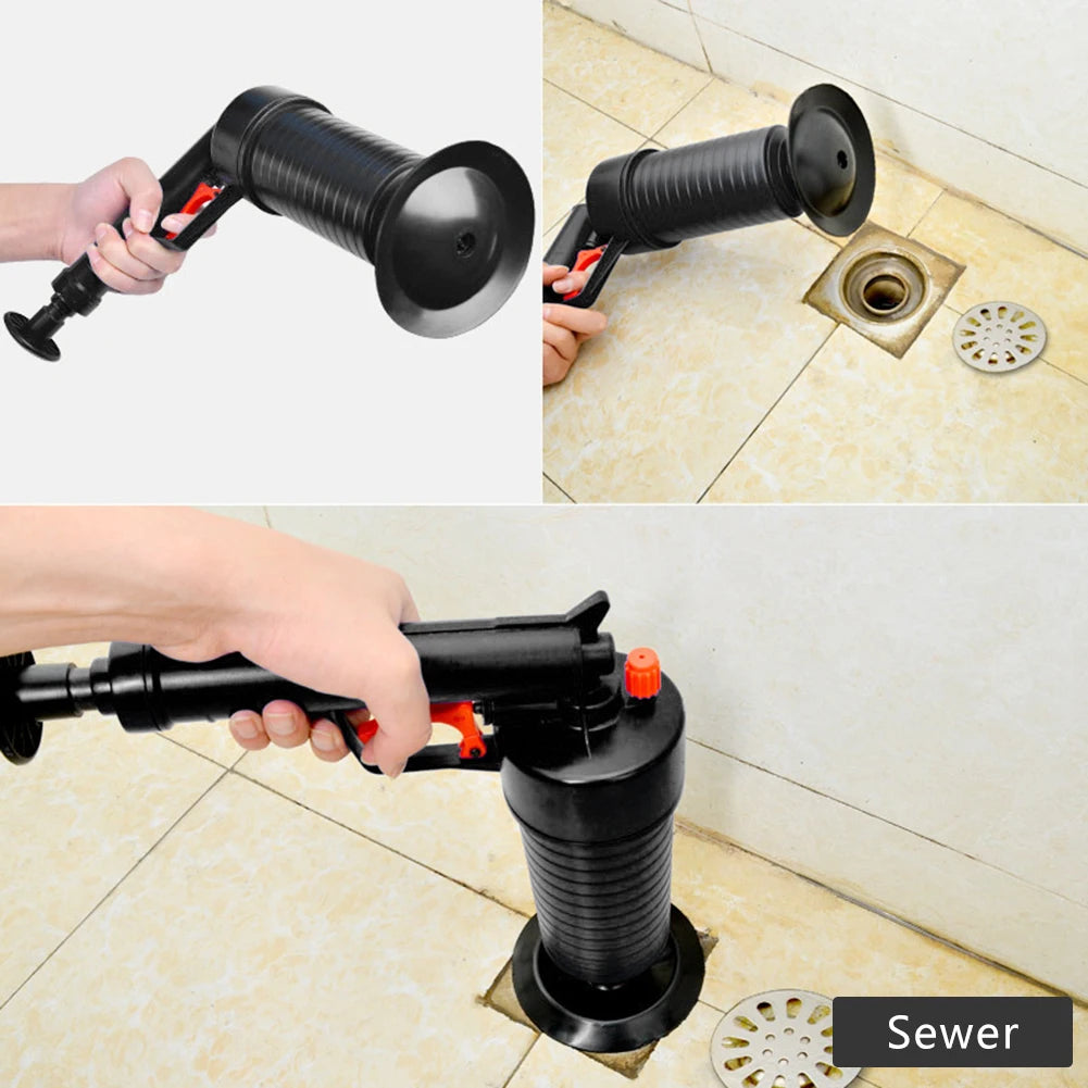 Air Power Drain Blaster Gun For Toilets And Drains Cleaner