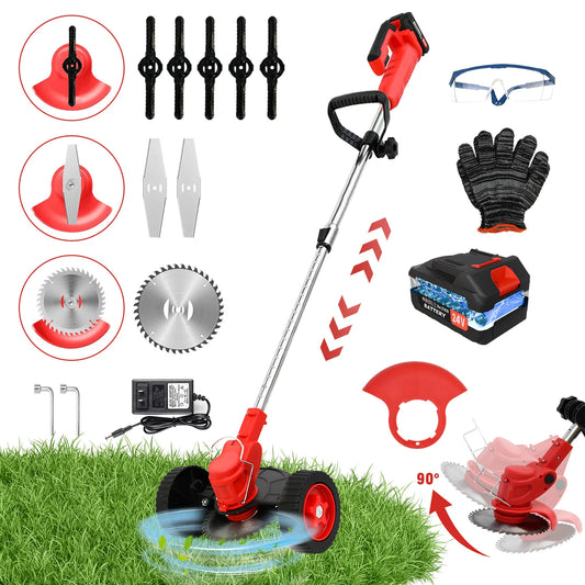 Cordless Weed Wacker 3 In 1 Edger And Trimmer For Lawn Care