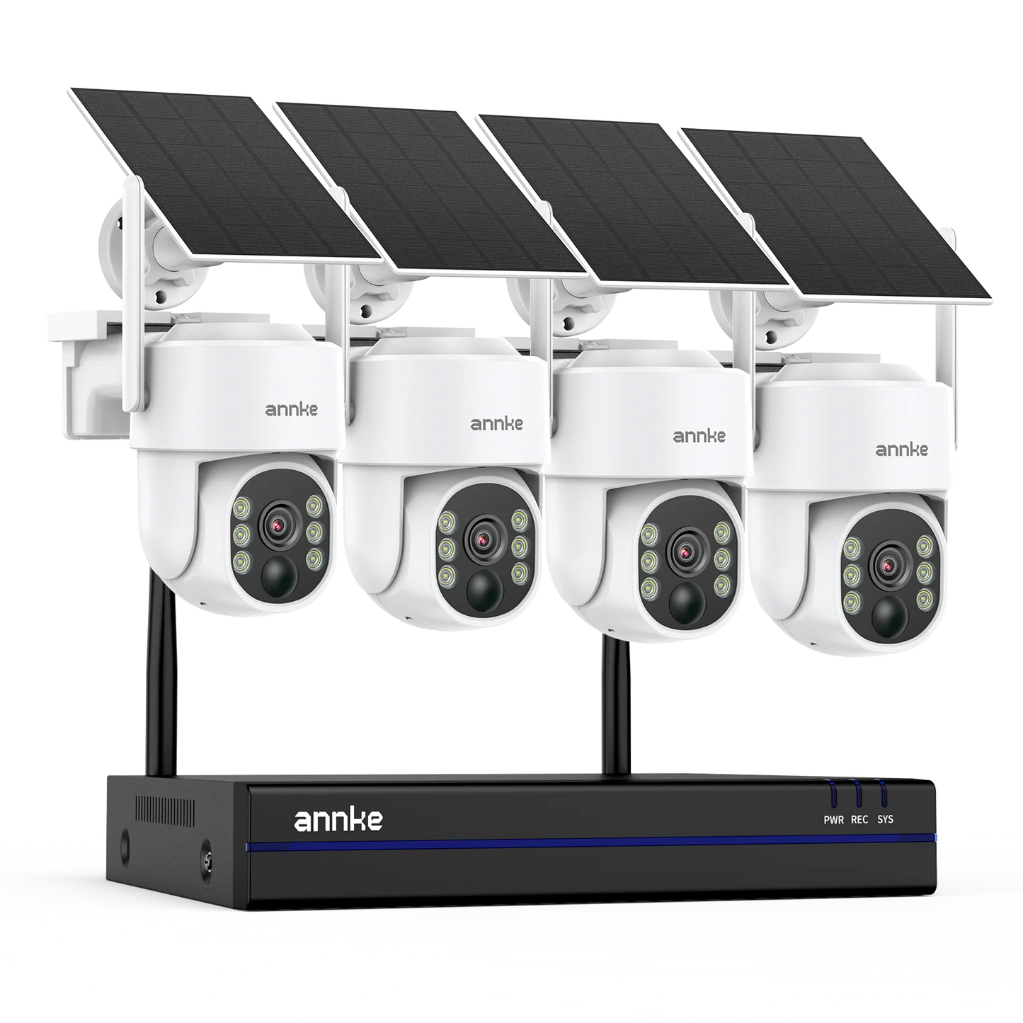 ANNKE 4MP Wireless PT Solar Camera With 16CH NVR System