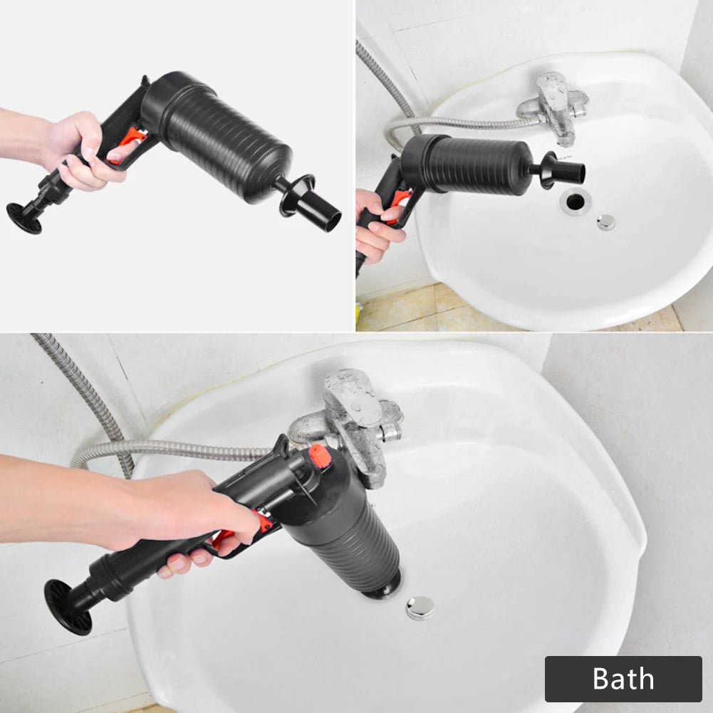 Air Power Drain Blaster Gun For Toilets And Drains Cleaner