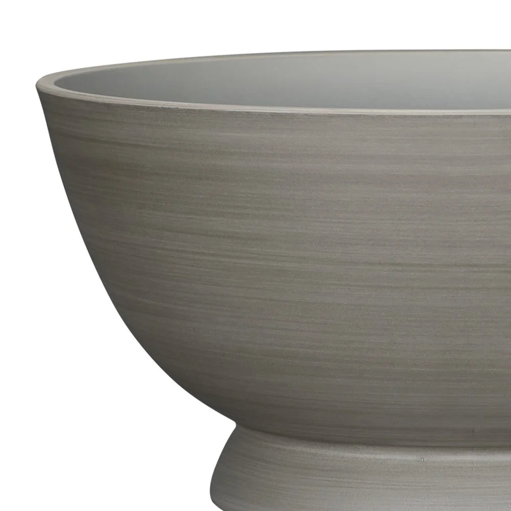 Recycled Resin Planter Bowl Durable With Drainage Holes UV Resistant