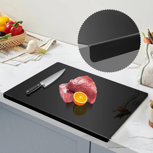 Acrylic Cutting Board With Lip Anti Slip Kitchen Board