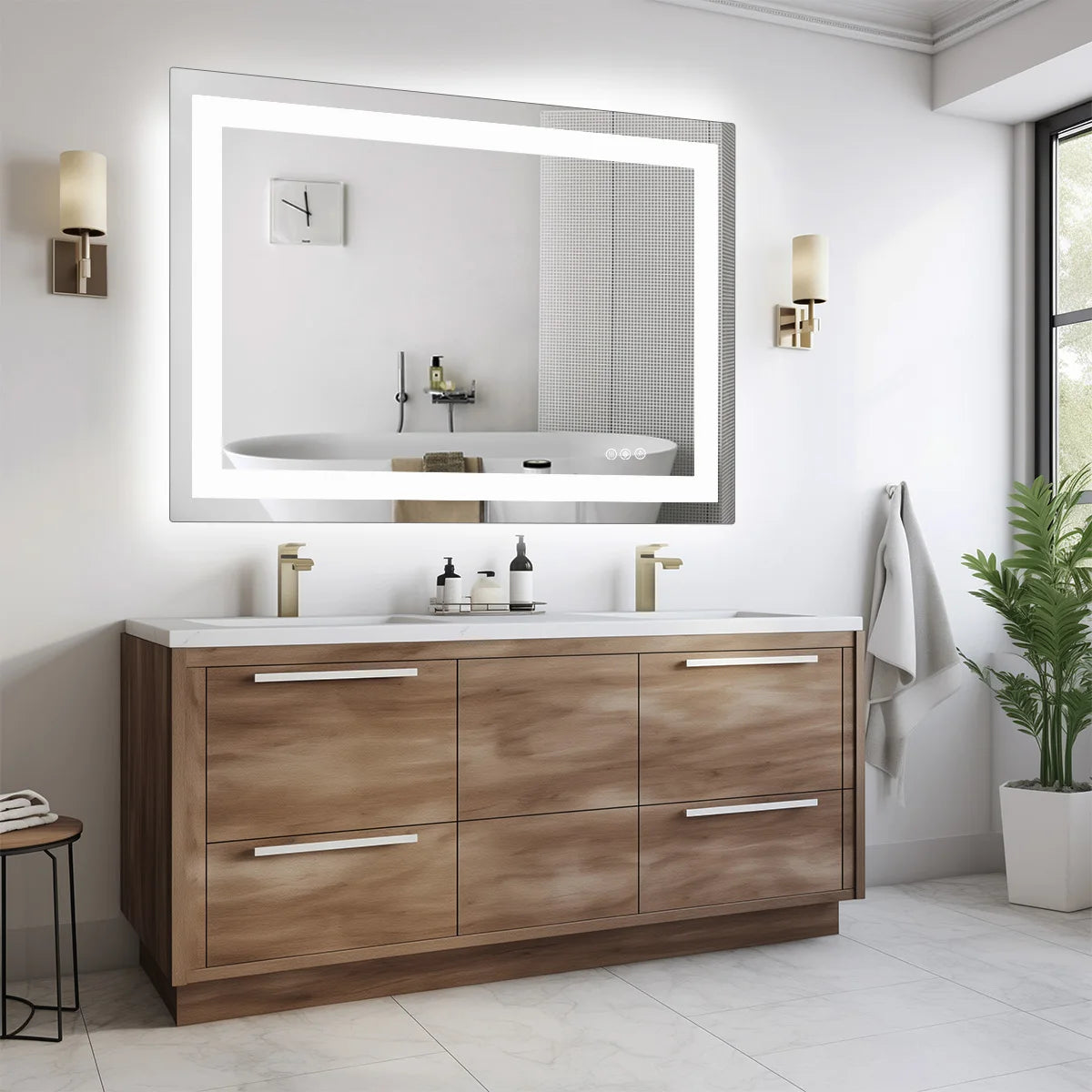 JHK LED Bathroom Vanity Mirror With Memory Function