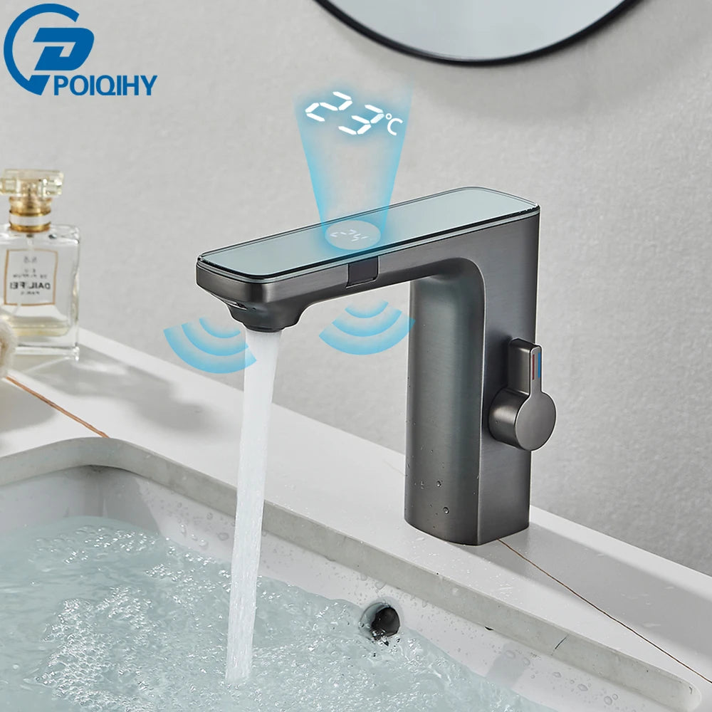 Poqihy Smart Sensor Basin Faucet With Touchless Operation