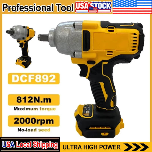 XMSJ Cordless Impact Driver 812 Nm Brushless 3 Speed High Torque