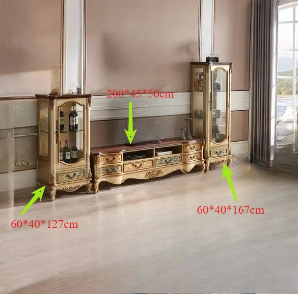 DUTRIEUX Vintage Storage TV Stand Nordic Wood Cabinet