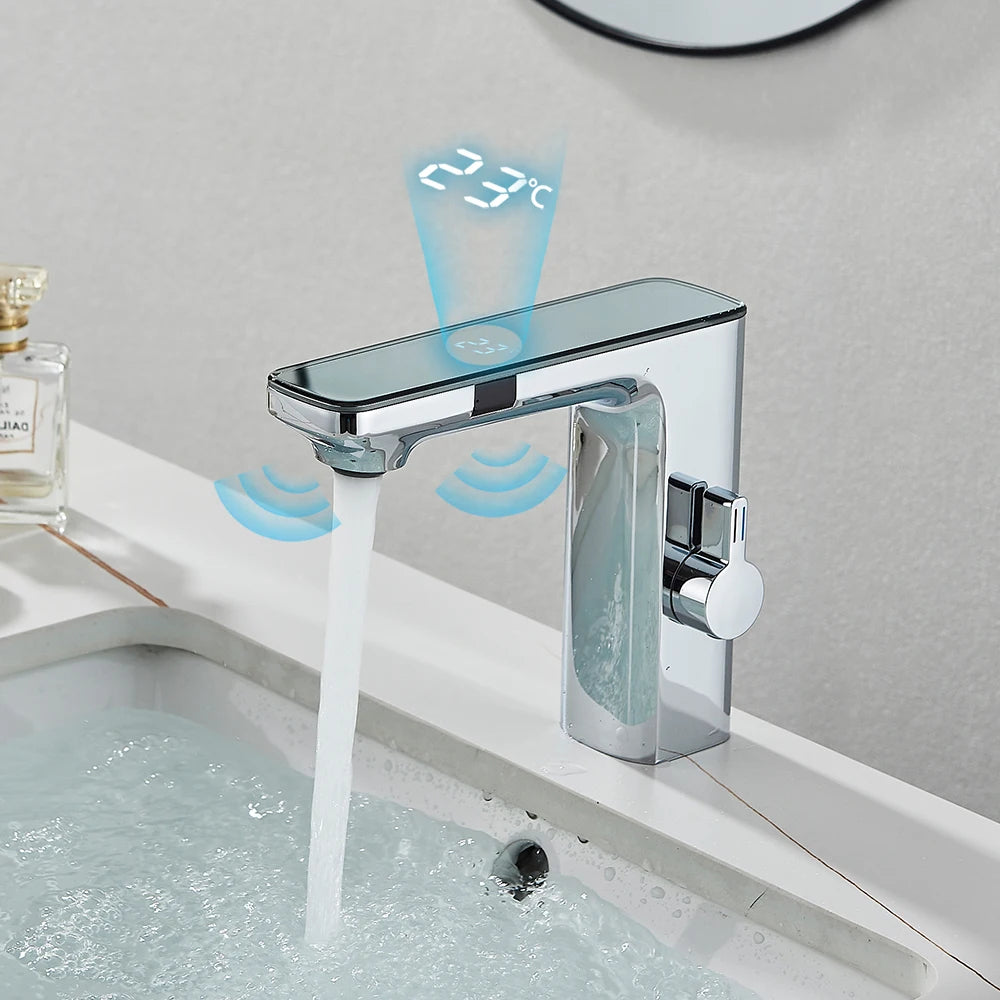 Poqihy Smart Sensor Basin Faucet With Touchless Operation