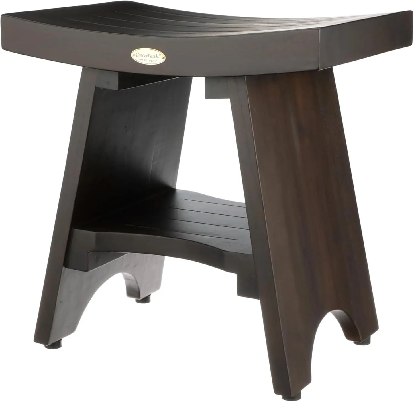 Waterproof Teak Shower Bench Stool For Bathroom Safety And Storage