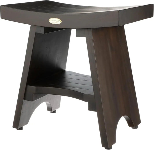 Waterproof Teak Shower Bench Stool For Bathroom Safety And Storage