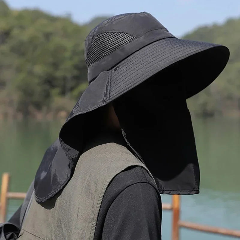 LEOSOXS Sun Hat UV Protection Outdoor Fisherman Bucket Cap