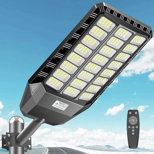 Solar Street Light 8000W 700000LM Dusk To Dawn Motion Sensor