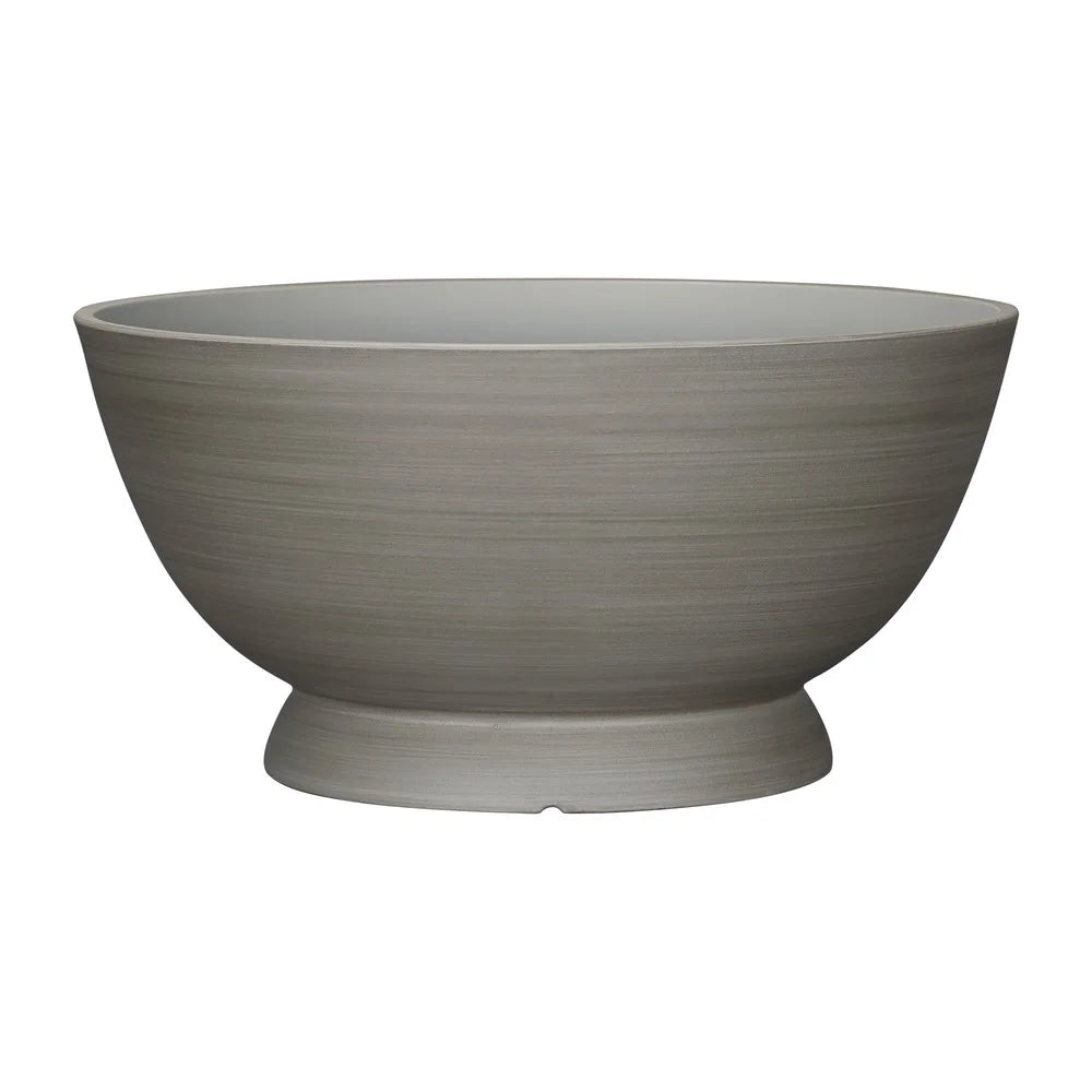 Recycled Resin Planter Bowl Durable With Drainage Holes UV Resistant