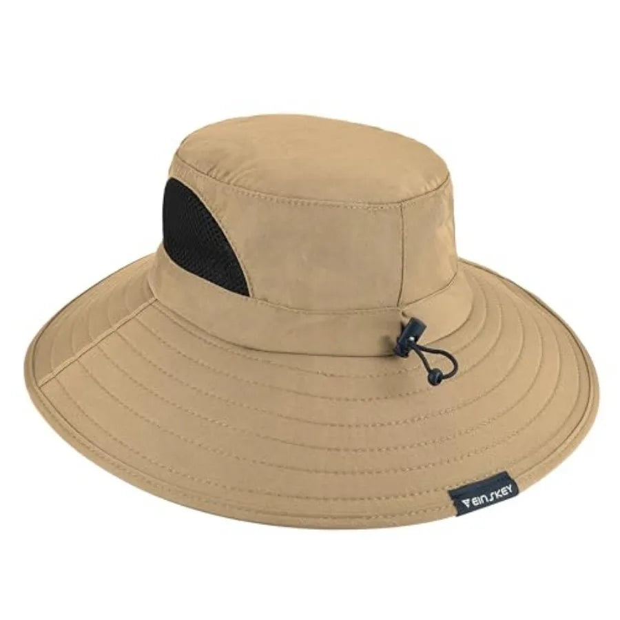 UPF Fifty Plus Waterproof Packable Bucket Hat For Men And Women Polyester