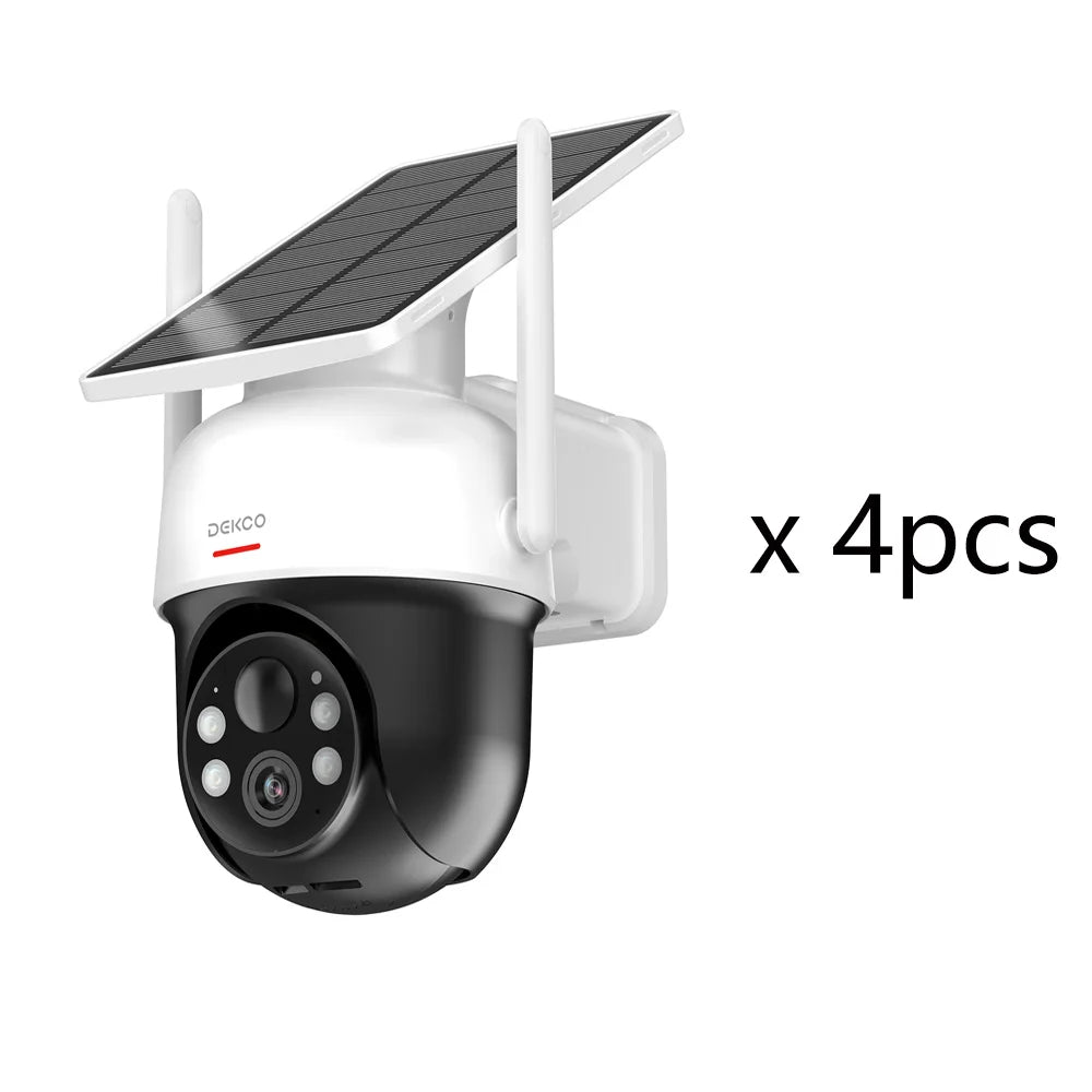 DEKCO Solar WiFi Camera 3MP 100 Percent Wire Free Battery