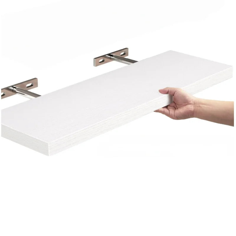 Wood Wall Mounted Shelf For Living Room Modern Classical Style