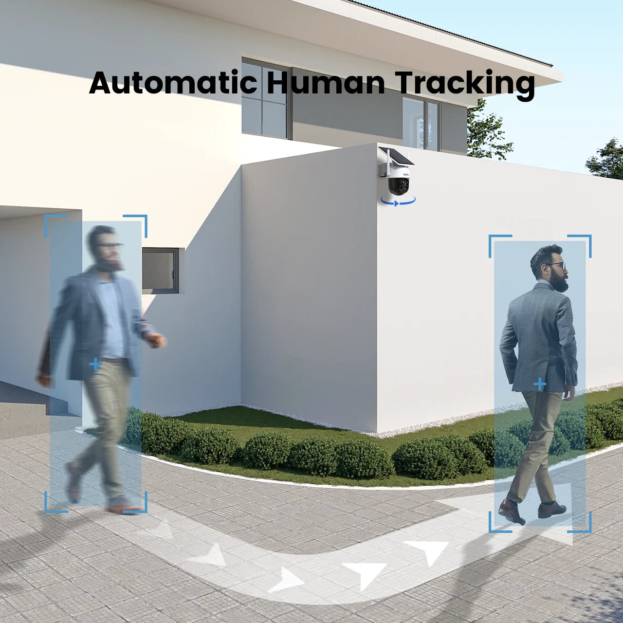 DEKCO 3MP Wireless Solar WiFi Camera With 5000mAh Battery