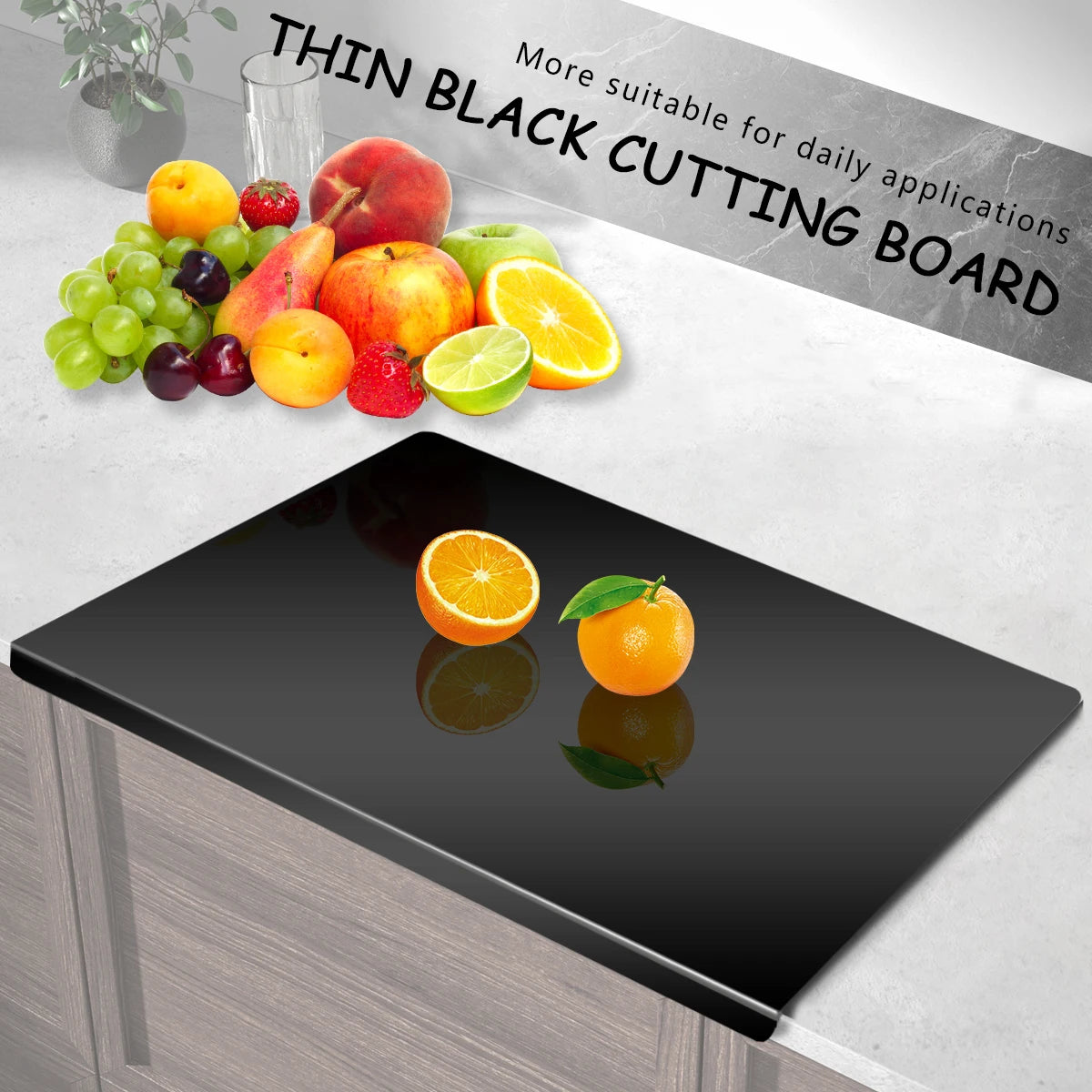 Acrylic Cutting Board With Lip Anti Slip Kitchen Board