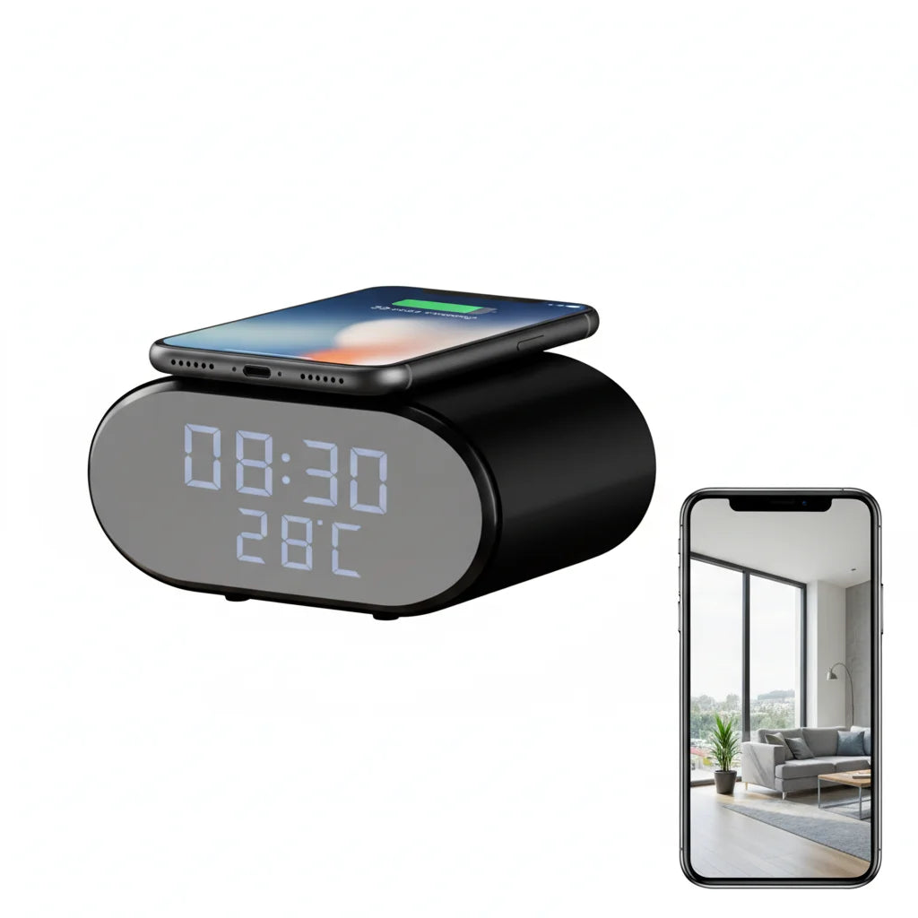 4K Ultra HD Clock Camera WiFi Security System With Alarm