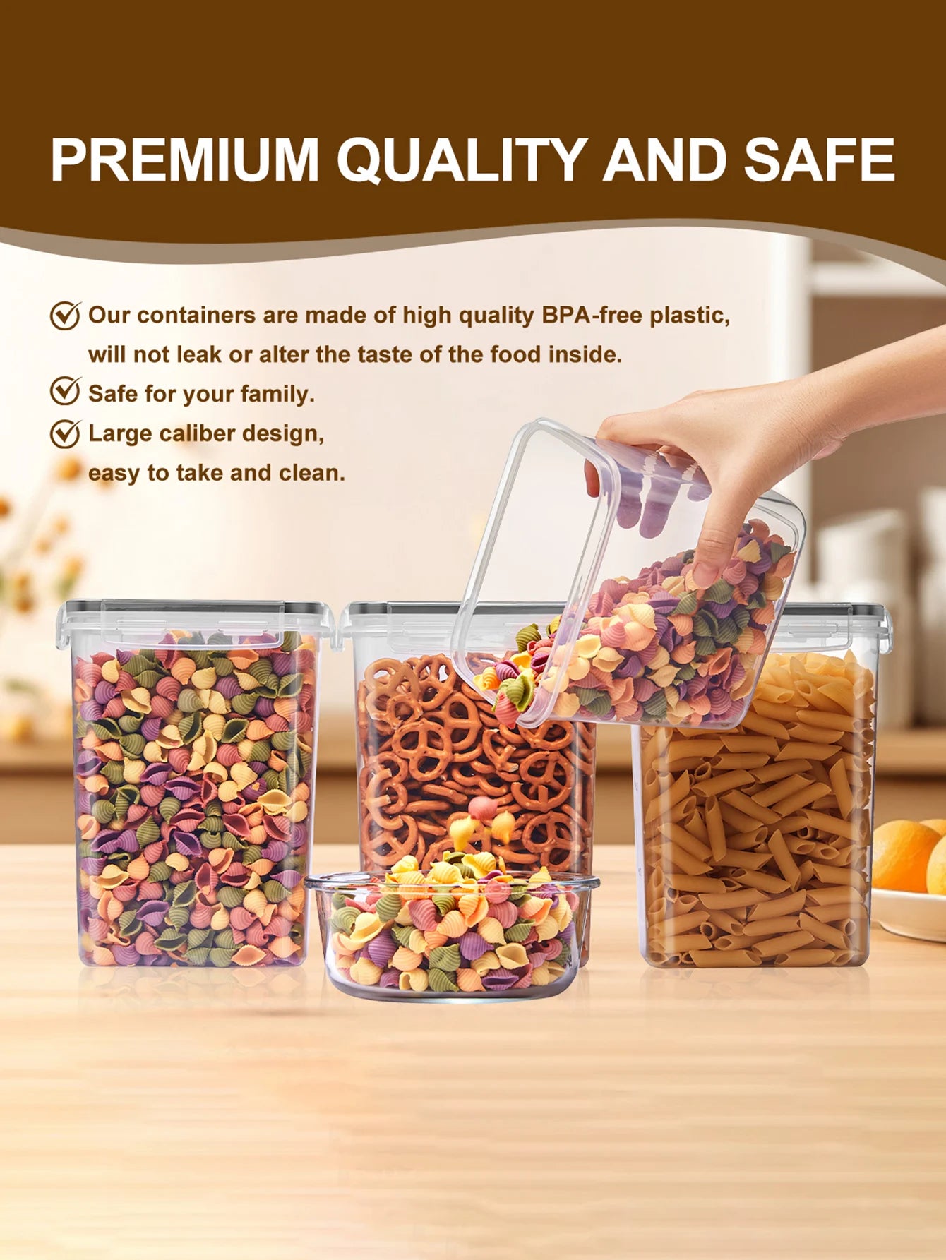 48 Piece Sealed Food Storage Containers With Lids For Pantry