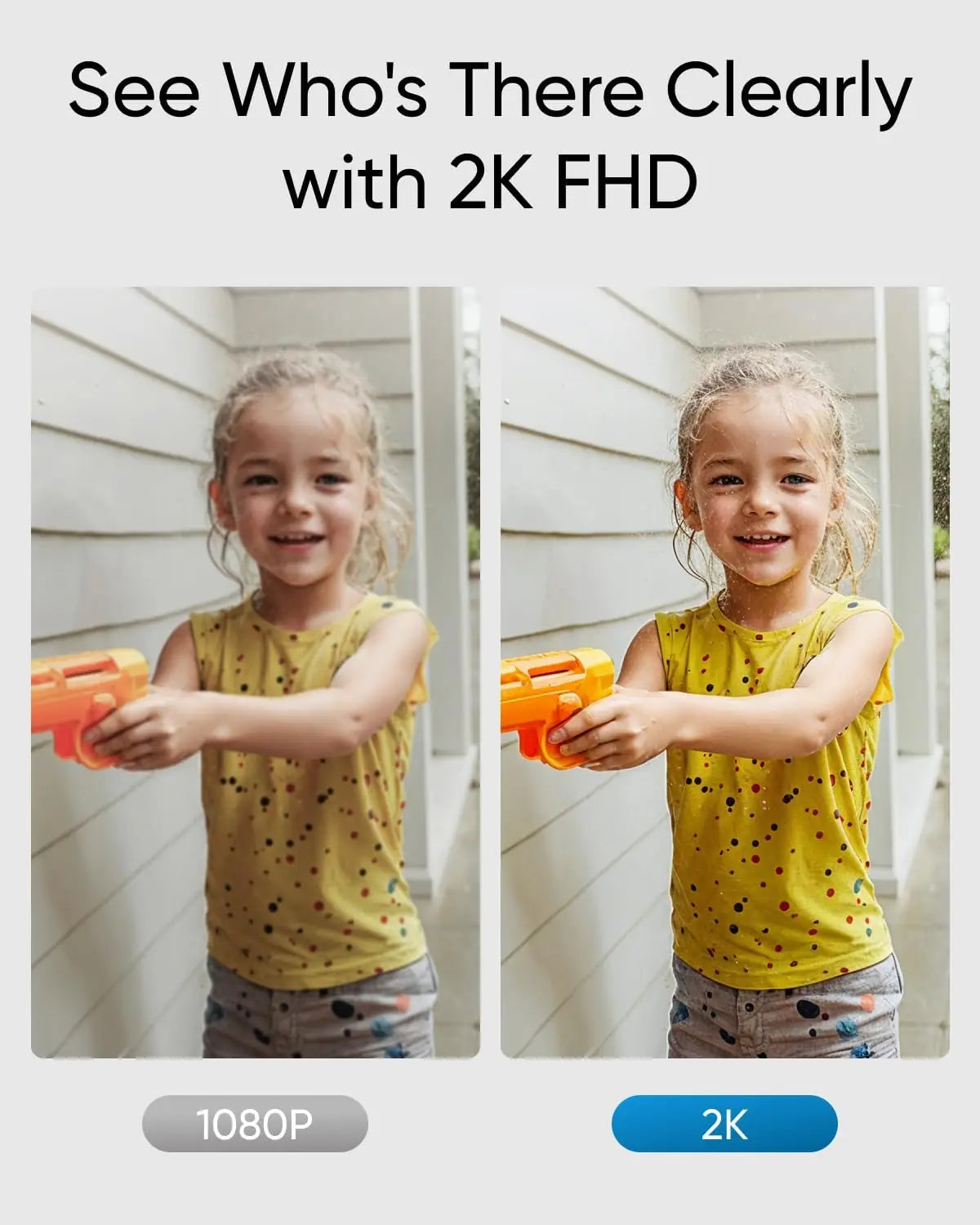 Eufy Renewed C31 2K FHD Video Doorbell Battery Wired Wireless