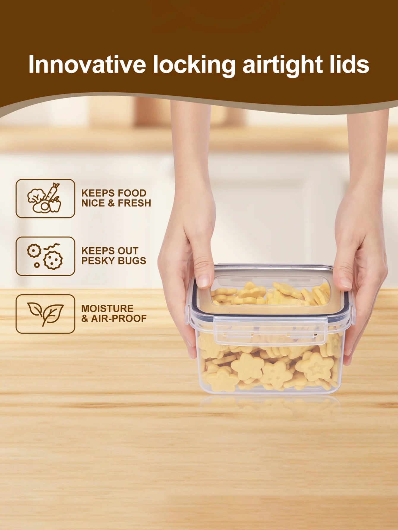 48 Piece Sealed Food Storage Containers With Lids For Pantry