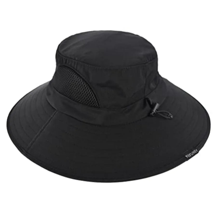UPF Fifty Plus Waterproof Packable Bucket Hat For Men And Women Polyester