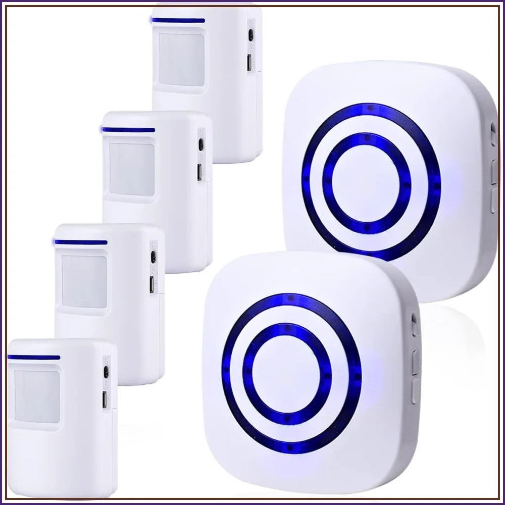 Long Range Wireless Driveway Alarm With 4 Motion Detectors