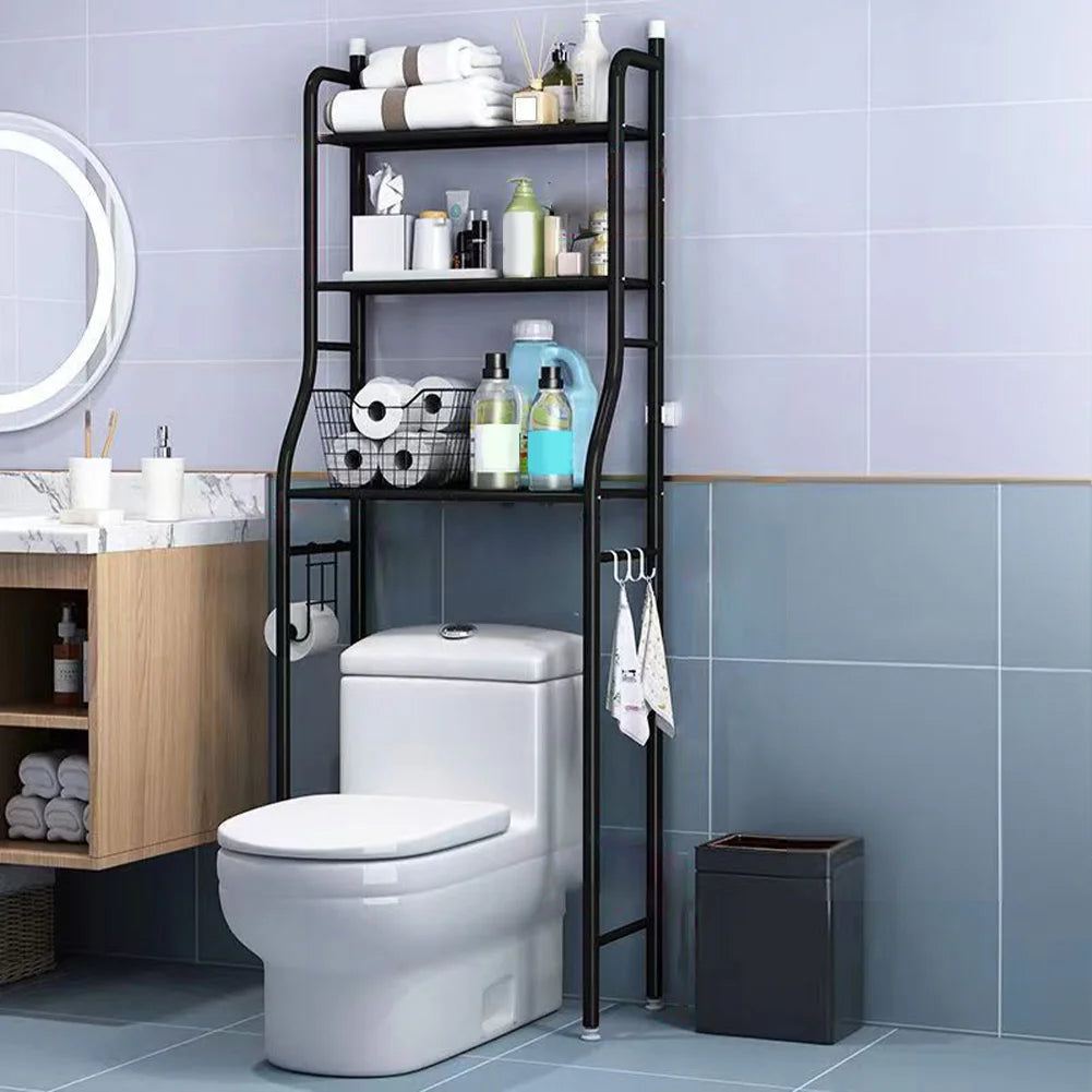 Studyset Over Toilet Storage Shelf Freestanding Stainless Steel Paper Holder
