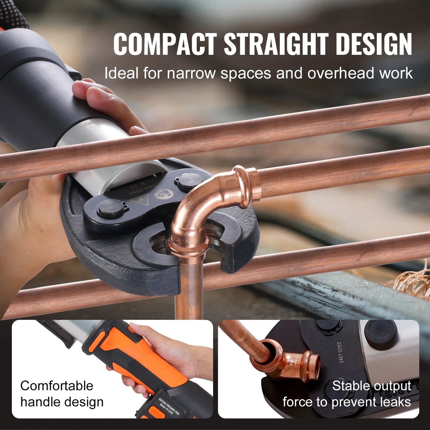 SucceBuy 18V Electric Pipe Crimping Tool For Copper Pipes Propress Compatible