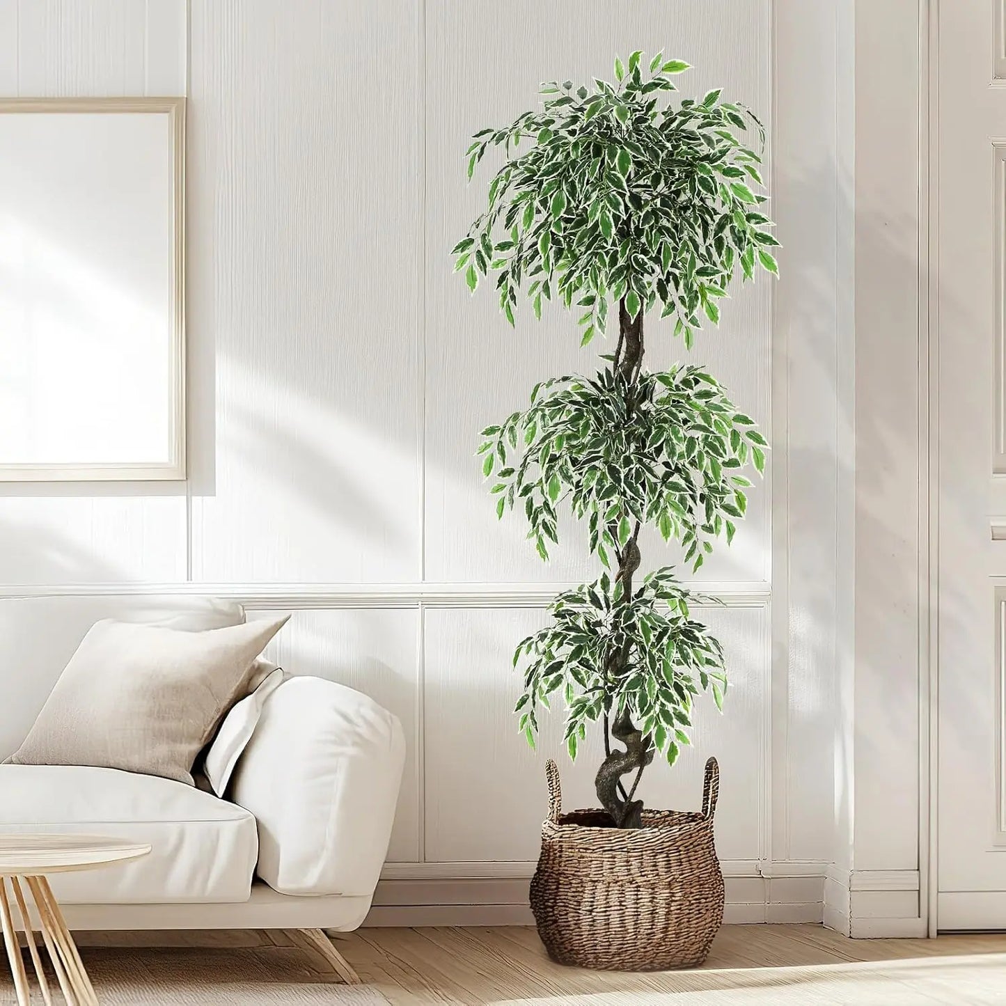 HiMISS Artificial Ficus Tree Indoor Outdoor Decor For Home Office