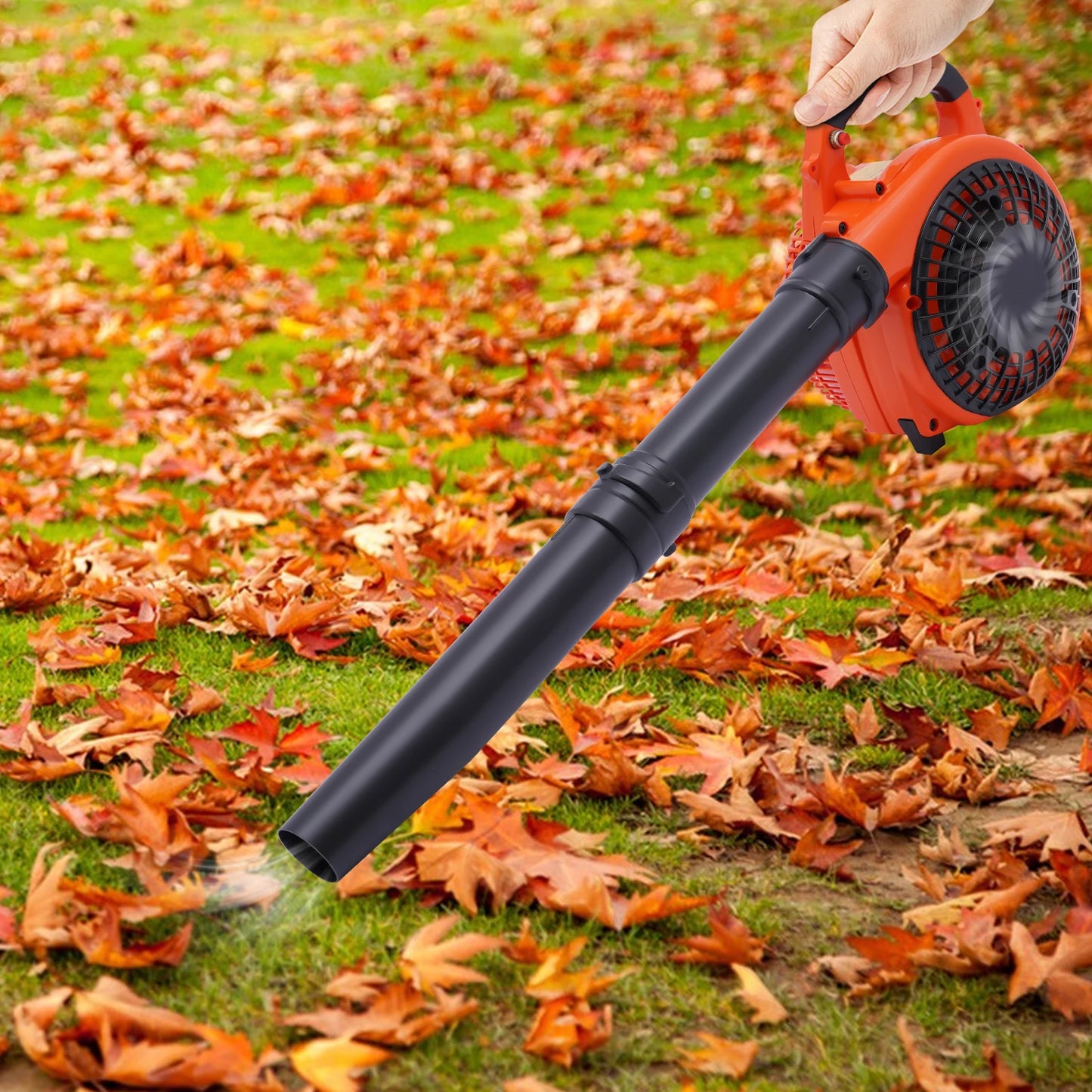 Gas Leaf Blower 25.4cc 2 Stroke Handheld Commercial Yard Tool