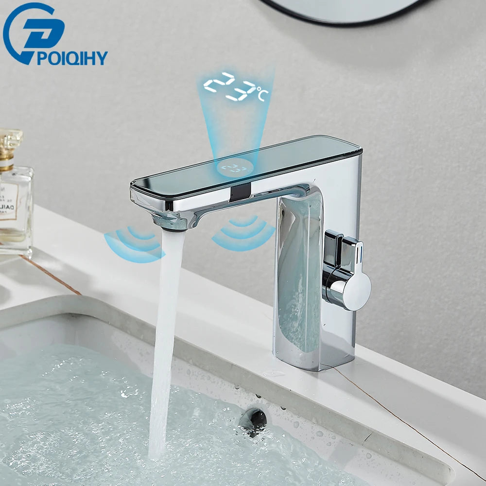 Poqihy Smart Sensor Basin Faucet With Touchless Operation